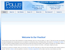 Tablet Screenshot of polleiortho.com